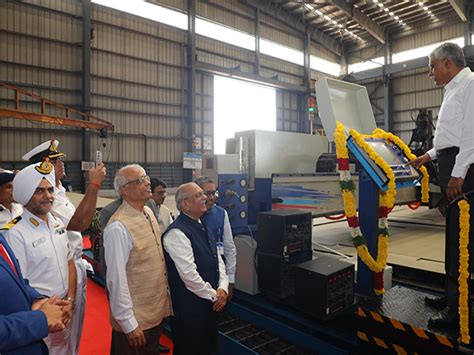 Tamil Nadu: Steel cutting of third Cadet Training Ship held at L&T ...