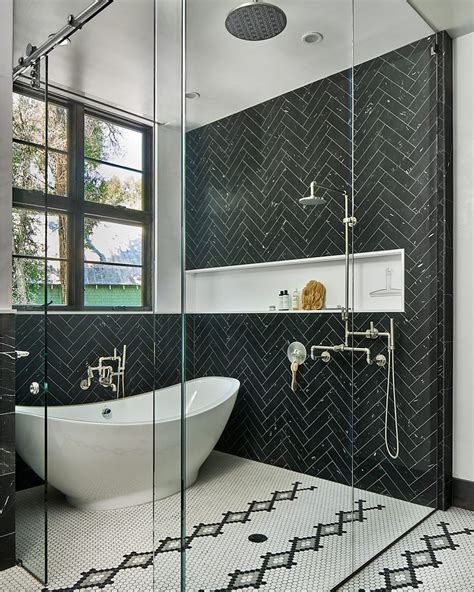 30 Classic Black And White Tile Bathroom Ideas You Will Love