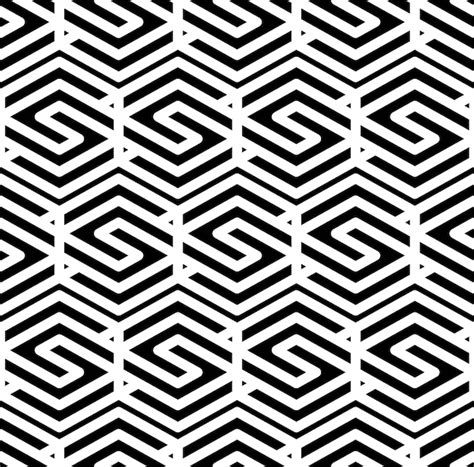 Preto e branco abstrato texturizado geométrico sem costura padrão ...
