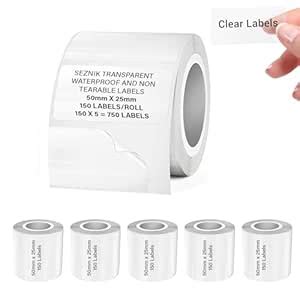 Seznik Transparent, Waterproof, Non-Tearable, Sticky Thermal Lables ...