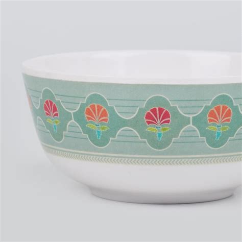 Buy Corsica Azalea Set of 4 Melamine Printed Serving Bowl - 220ml from ...