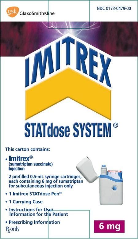 Image result for Sumatriptan Injection 6Mg