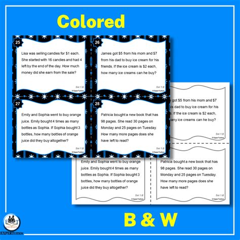Image result for Printable Multi-Step Word Problem Task Cards