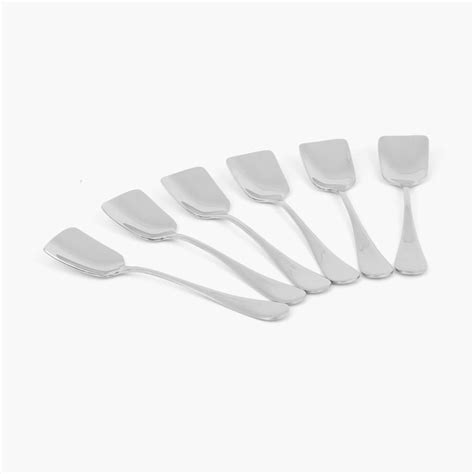 Buy Glister Solid Spoons - Stainless Steel - Ice Cream Spoons 13 cm x 2 ...
