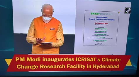 DST supported Climate Change Research Facility at ICRISAT inaugurated ...