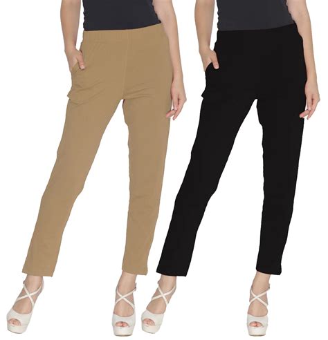 Lyra Soft Cotton Mid Rise Kurti Pant for Women Multicolour : Amazon.in ...