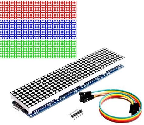 Scriptronics® MAX7219 Dot Matrix Module For Mega 2560 Microcontroller 4 ...