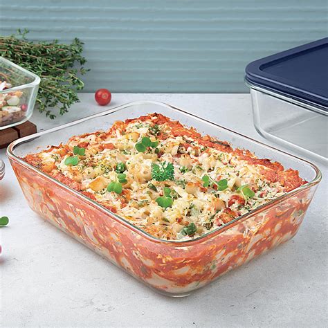 Buy La Opala Cook Serve Store 100% Borosilicate Glass Storage Container ...