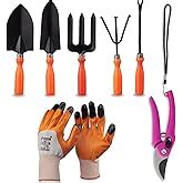 Kraft Seeds by 10CLUB Tool Kit for Garden -7 Pcs (Cultivator, Hand Fork ...