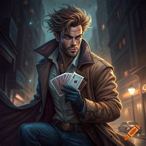 Chris Pine as Gambit on Craiyon