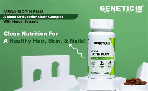 Mega Biotin Plus: Best Supplement for Hair, Skin, and Nails – Genetic ...