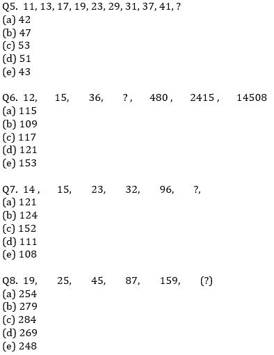 IBPS RRB Prelims Quantitative Aptitude Mini Mock 3- Number Series