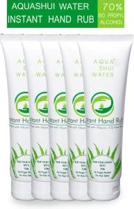 Aqua Shui Water Instant Hand Rub With 70% IPA And Vitamin E & Aloe Vera ...