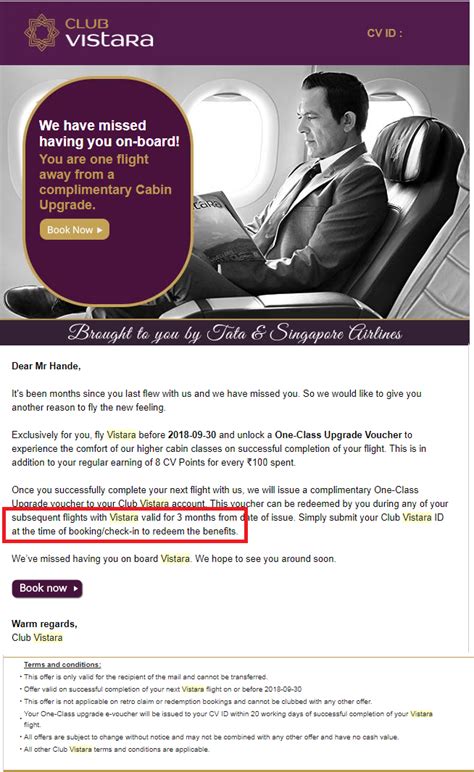 Air Vistara upgrade voucher issues! - The Airline Blog