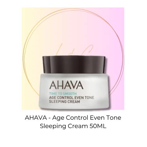 Jual AHAVA - Age Control Even Tone Sleeping Cream 50ML | Shopee Indonesia