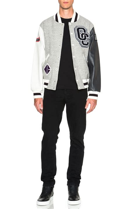 Opening Ceremony Classic Varsity Jacket in Light Grey Multi | FWRD