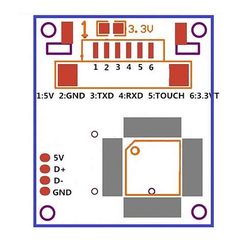 Finger Print Sensor R307 -TTL UART Sensor