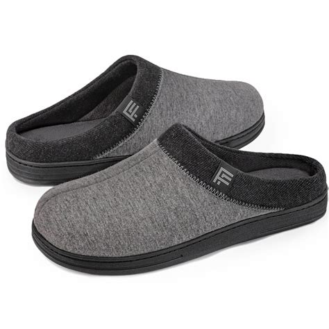 LB LONGBAY SINCE 1997 Men's Memory Foam Slippers, Warm Slip-On House ...