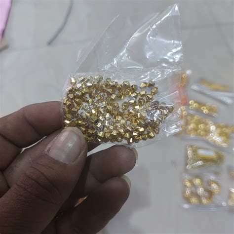 Gold drum spacer 4mm-90 piece in a pack approximately – KnowHowArtCraft