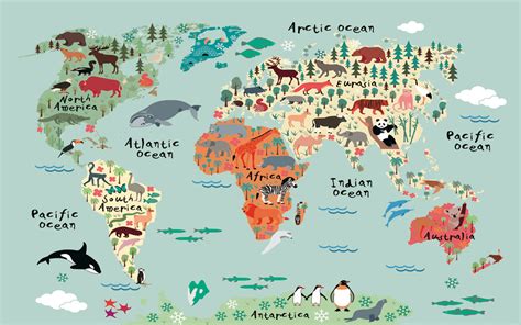 世界动物地图 的图像结果