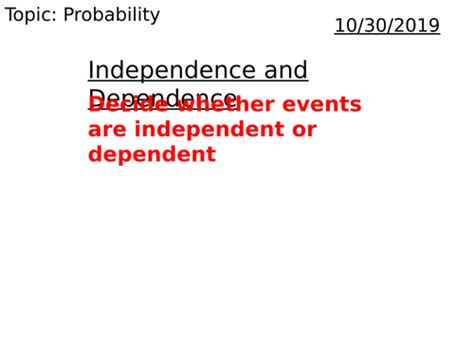 Image result for Independence Probability Formula