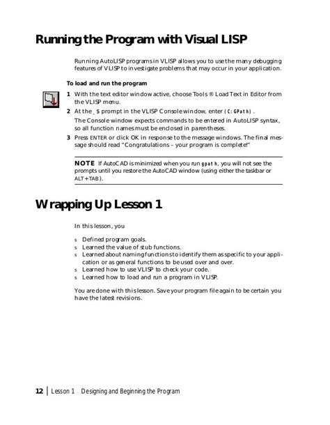 Image result for AutoCAD Lisp Programming Tutorial PDF