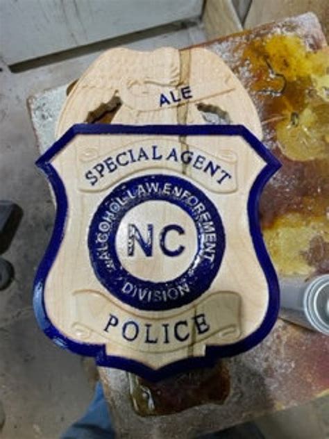 North Carolina Alcohol Law Enforcement ALE, NCALE Approx 12" - Etsy