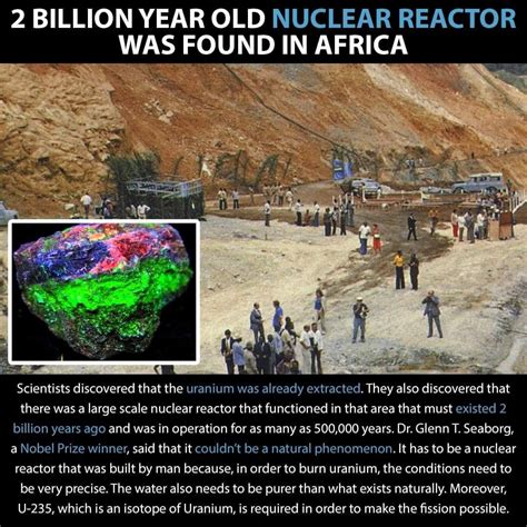 2 BILLION YEAR OLD NUCLEAR REACTOR WAS FOUND IN AFRICA | Ancient history facts, World history ...