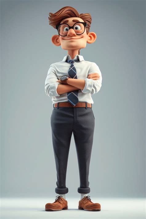 Cartoon Business Man Standing 的图像结果