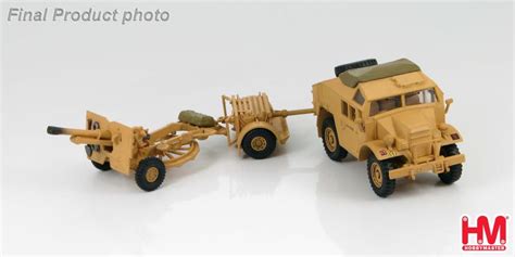 British Quad Gun Tractor with 25 pdr. gun 50th Northumbrian Infantry ...