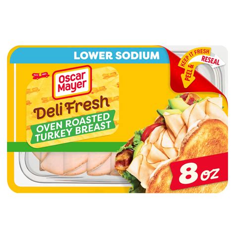 Oscar Mayer Deli Fresh Lower Sodium Oven Roasted Turkey Breast - Shop ...