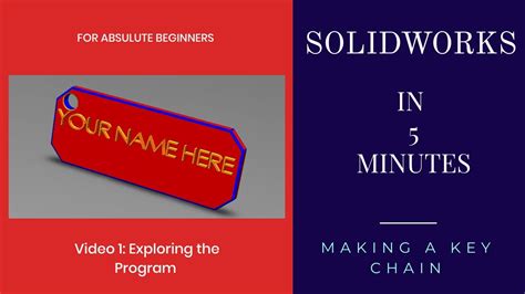 Image result for Simple SolidWorks Examples for Beginners Keychain