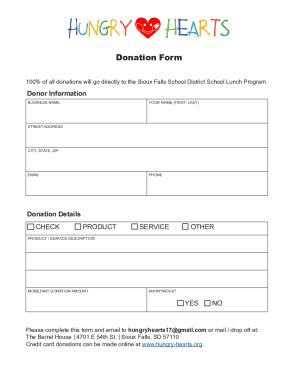 Fillable Online FREE 4+ Nonprofit Donation Forms in PDFMS WordFREE 4 ...