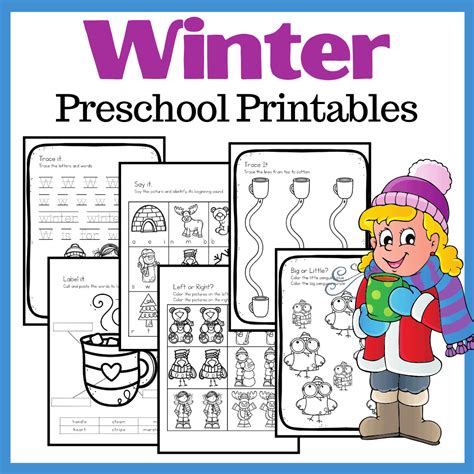 Winter Worksheets Printable - King Printables