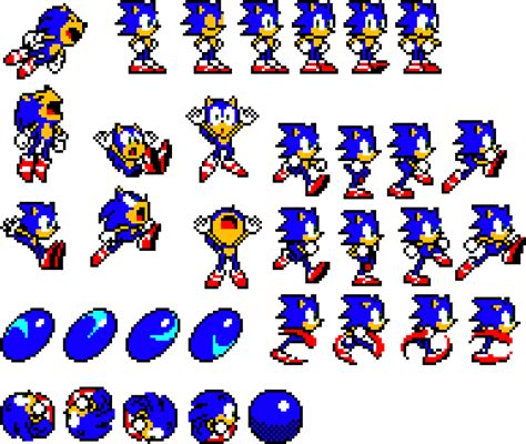 Download Sonic Sprite Sheet Transparent, HD Png Download - vhv
