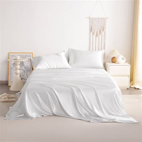 NTBAY Lustrous Satin Bed Sheet Set Luxury Soft Durable | Wayfair