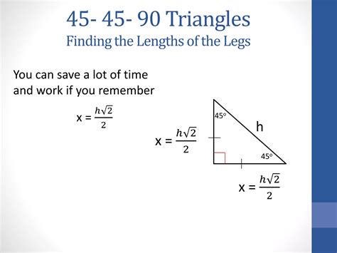 45 45-90 triangles | PPTX