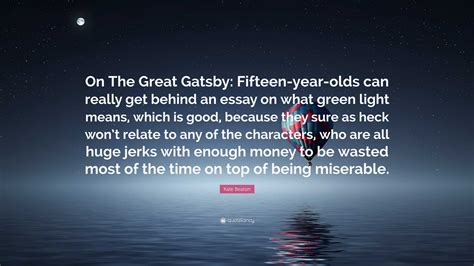 Great Gatsby Green Light Quote
