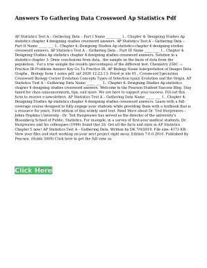 Fillable Online ap statistics test a modeling data part ii Fax Email ...