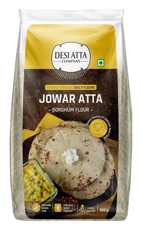 Desi Atta Jowar Sorghum Atta, 500g (Pack of 2) : Amazon.in: Grocery ...