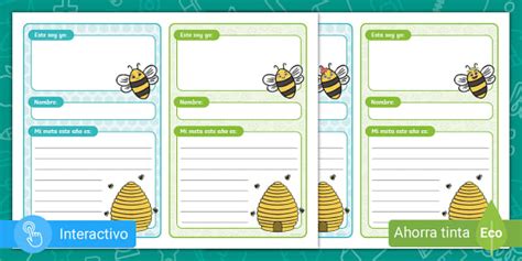 Actividad primer día con abejitas (teacher made) - Twinkl