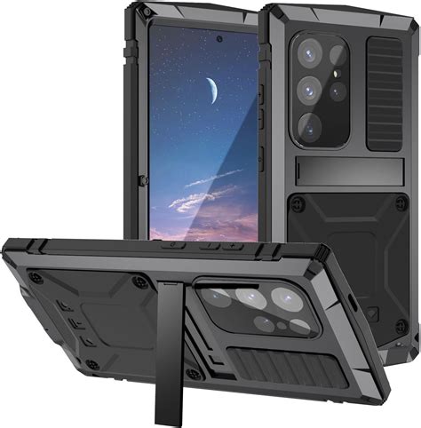 Amazon.com: FunnyWin Metal Heavy Duty Case for Samsung Galaxy S25 Ultra ...