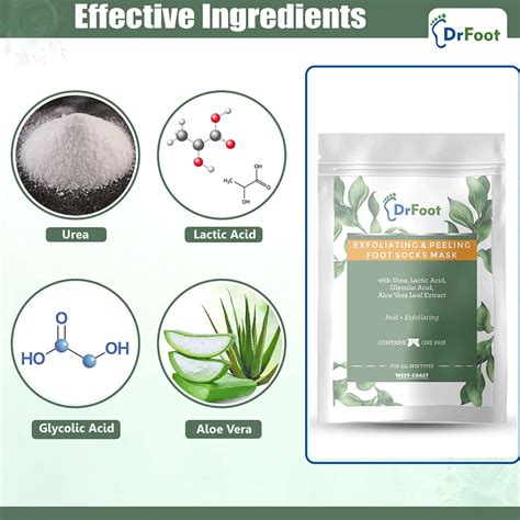 Buy DR FOOT EXFOLIATING FOOT MASK SOCK WITH UREA LACTIC ACID GLYCOLIC ...