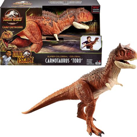 Mattel Jurassic World Colossal Carnotaurus Toro Dinosaur Action Figure ...