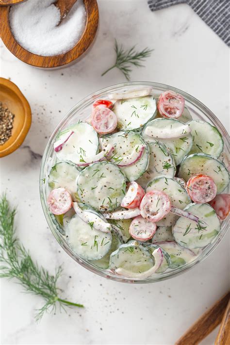 Creamed Cucumbers With Heavy Cream : Creamy Cucumber Salad Rants From ...