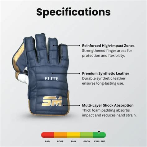 NOVA SM Elite Wicket Keeping Gloves