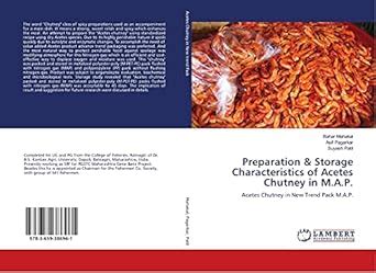 Preparation & Storage Characteristics of Acetes Chutney in M.A.P ...