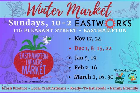 Easthampton Winter Farmers’ Market Holiday Shopping Series!, Eastworks ...