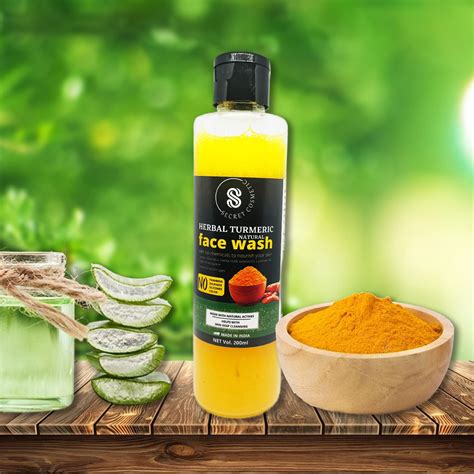 Secret Cosmetic Turmeric Face Wash With Aloe Vera, Herbal Haldi, Lemon ...