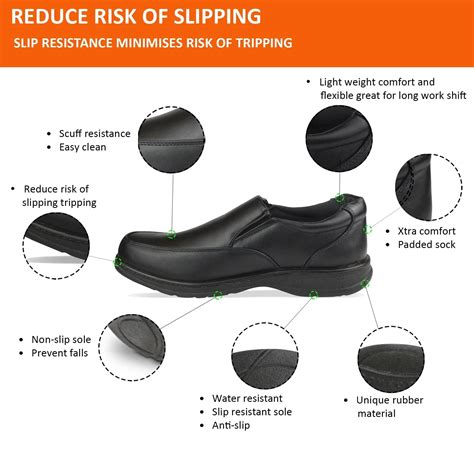 Chef Non Slip Work Shoes for Restaurants - Slip Resistant